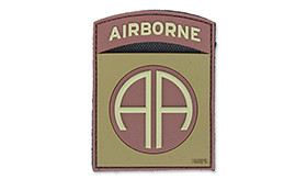 101 Inc. - Naszywka 3D - Airborne 82nd - Brązowy