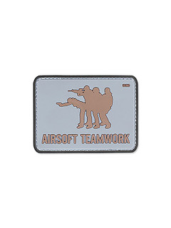101 Inc. - Naszywka 3D - Airsoft Teamwork - Szary