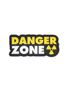 101 Inc. - Naszywka 3D - Danger Zone - Żółty / Biały - 444130-7332