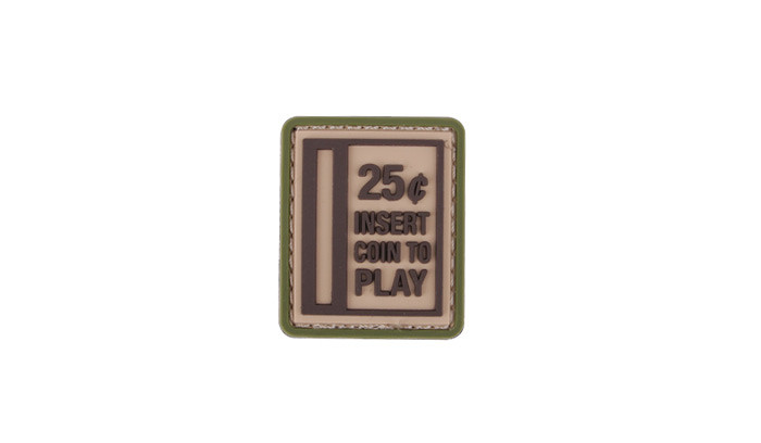 101 Inc. - Naszywka 3D - Insert Coin to Play - Piaskowy