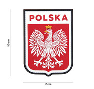 101 Inc. - Naszywka 3D - Polska herb - Kolor - 444130-7057