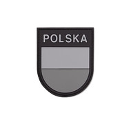 101 Inc. - Naszywka 3D - Polska tarcza - Szary - 444130-7017