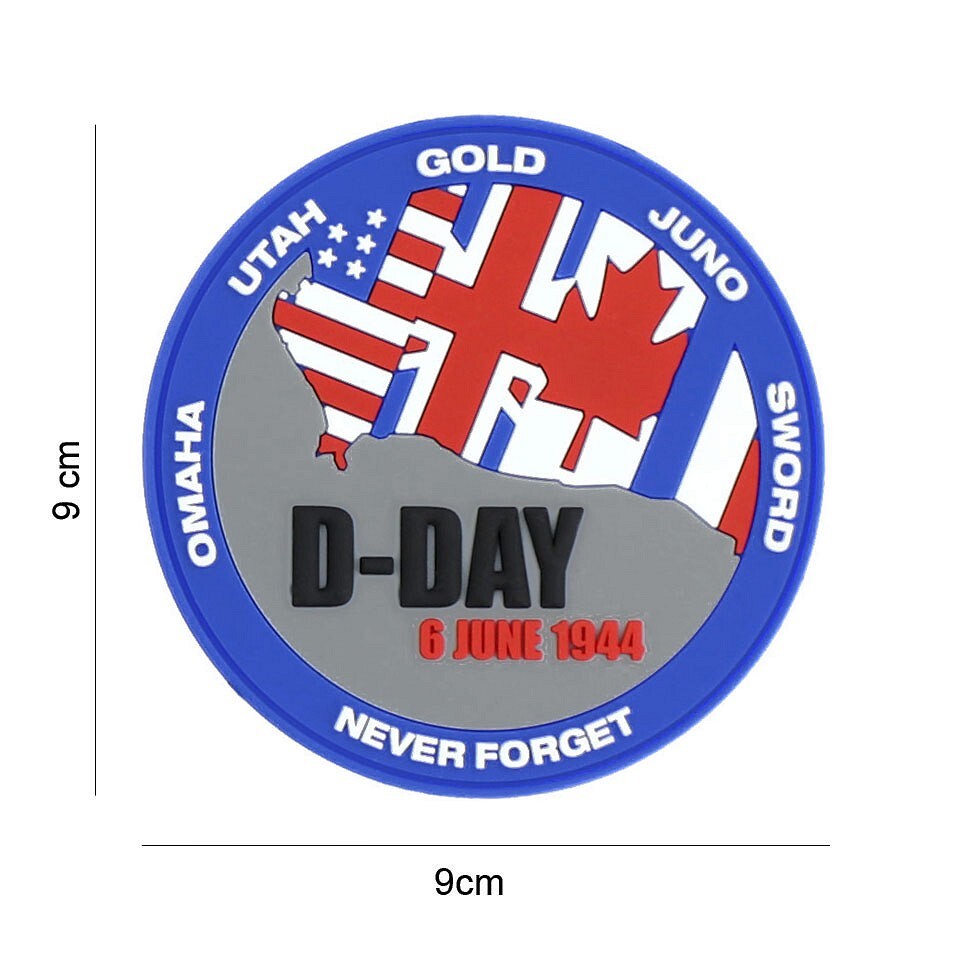 101 Inc. - Naszywka 3D PVC D-Day Never forget blue - Kolor