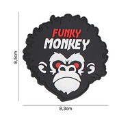 101 Inc. - Naszywka 3D PVC Funky Monkey - Czarna