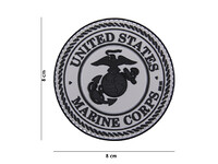 101 Inc. - Naszywka 3D - United States Marine Corps - Szara