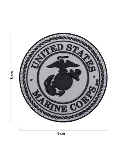 101 Inc. - Naszywka 3D - United States Marine Corps - Szara