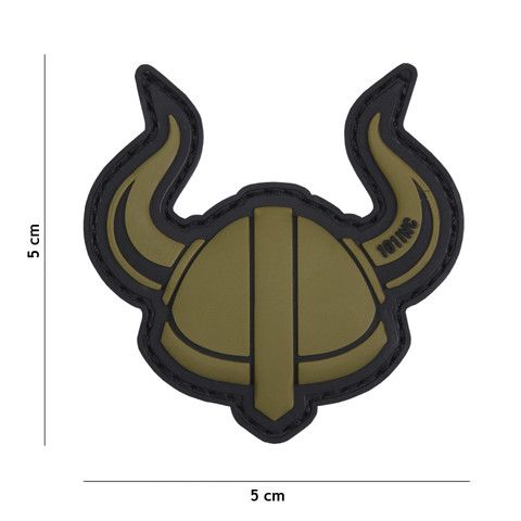 101 Inc. - Naszywka 3D - Viking Helmet - Zielony