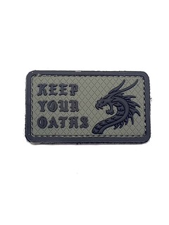 4tac - Naszywka Keep Your Oaths dragon - Szara
