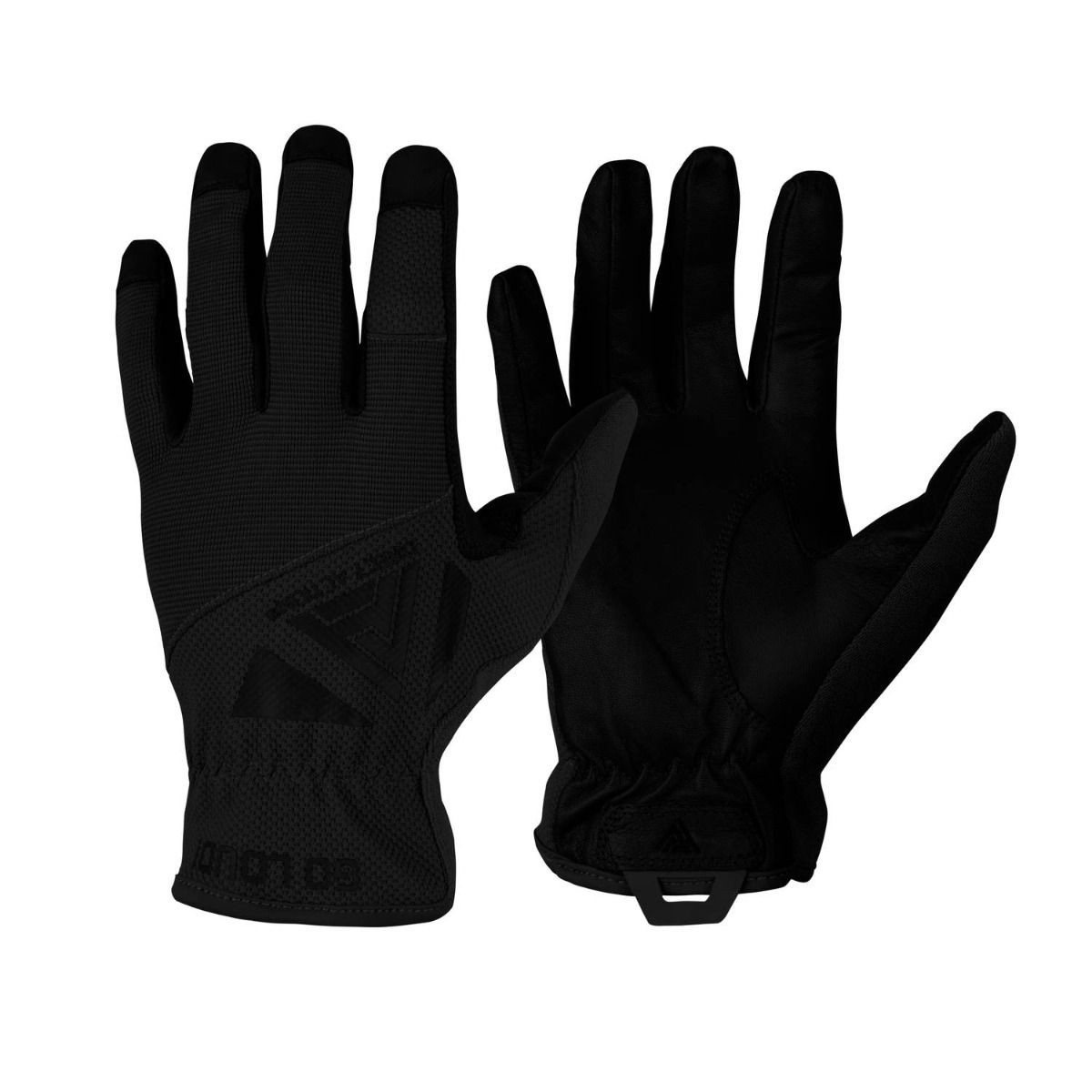Direct Action - Rękawice Light Gloves - LEATHER - Czarny - 