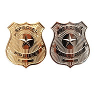 Emblemat metalowy SPECIAL POLICE - srebrny 