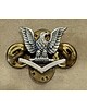 Emblemat na czapkę U.S. NAVY PETTY OFFICER THIRD CLASS (Odwrócona) mała - Srebrny