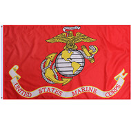 Flaga Emblemat USMC - 1 - (90x150) - Czerwony
