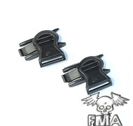 FMA - Klipsy rotacyjne do taśmy mocującej gogle ochronne - czarne