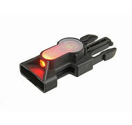 FMA - Kompaktowy marker LED z klamrą - Czarny - Niebieskie światło