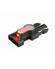 FMA - Kompaktowy marker LED z klamrą - Czarny - Pomarańczowe światło