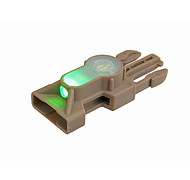 FMA - Kompaktowy marker LED z klamrą - Dark Earth - Zielone światło