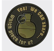 HELIKON - Emblemat Granat "WE CAN SHARE" - PVC - Brązowy