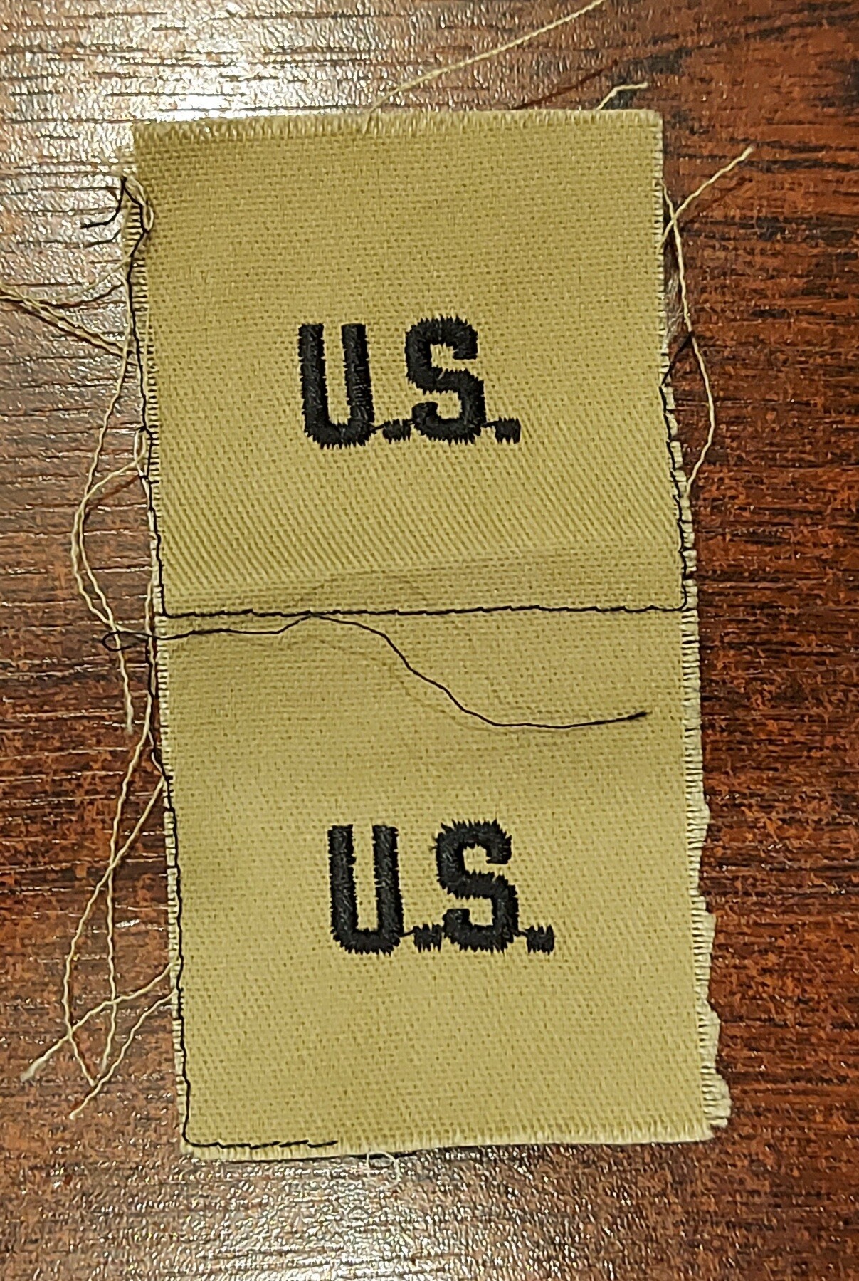 Insygnia haftowana - U.S. ARMY "U.S." - Beżowa