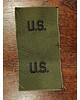 Insygnia haftowana - U.S. ARMY "U.S." - Zielona
