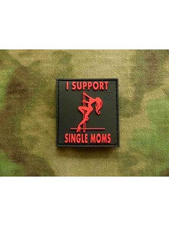JTG - Naszywka 3D - I Support Single Moms - Czerwona