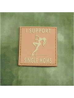 JTG - Naszywka 3D - I Support Single Moms - Desert
