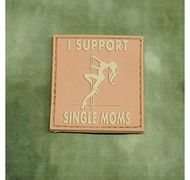 JTG - Naszywka 3D - I Support Single Moms - Desert