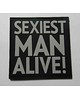 JTG - Naszywka 3D - Sexiest Man Alive - szara
