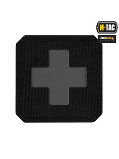 M-Tac - Naszywka Medic Cross - czarny/szary