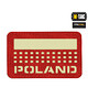 M-Tac - Naszywka Poland 50x80 - czerwony/świecący