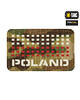 M-Tac - Naszywka Poland 50x80 - multicam/biały/czerwony
