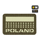 M-Tac - Naszywka Poland 50x80 - ranger green/świecący