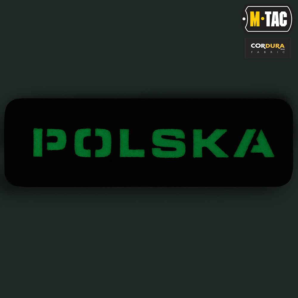 M-Tac - Naszywka Polska 25x80 - coyote/świecąca