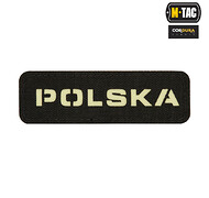 M-Tac - Naszywka Polska 25x80 - czarna/świecąca