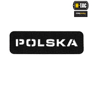 M-Tac - Naszywka Polska 25x80 - czarny/na wylot