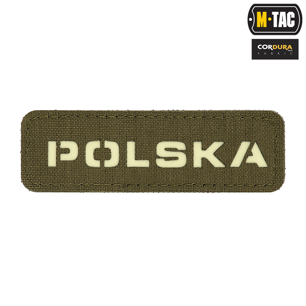 M-Tac - Naszywka Polska 25x80 - ranger green/świecąca