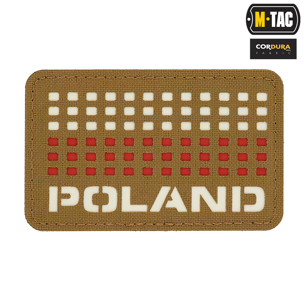 M-Tac - Naszywka Polska 50x80 - coyote/biały/czerwony