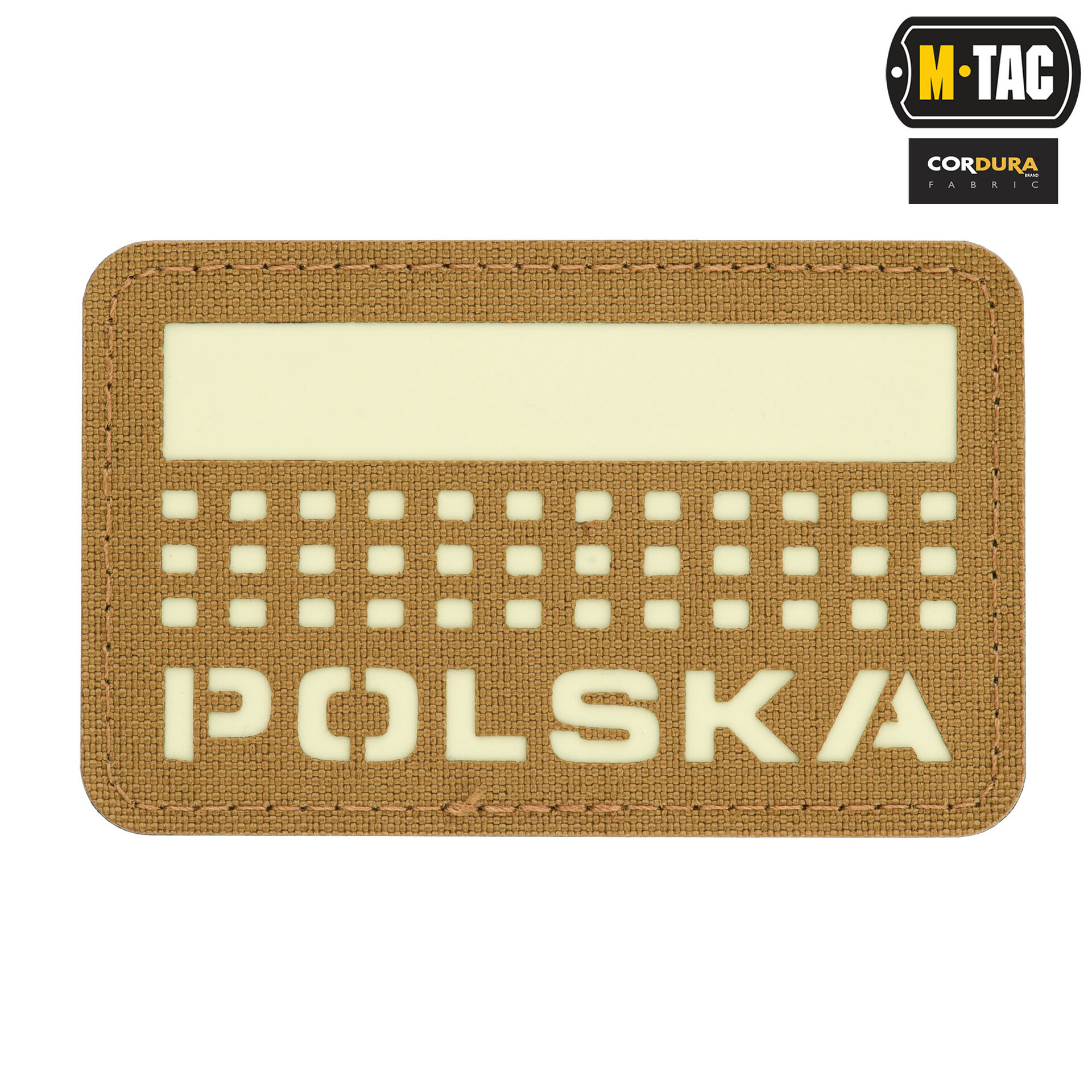 M-Tac - Naszywka Polska 50x80 - coyote/świecący