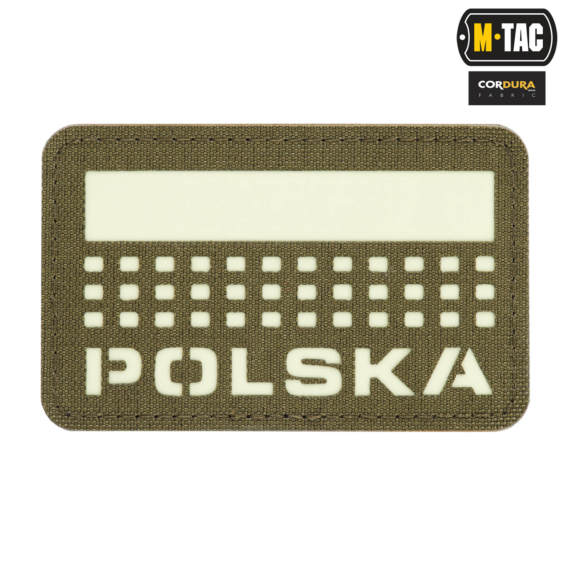 M-Tac - Naszywka Polska 50x80 - ranger green/świecący