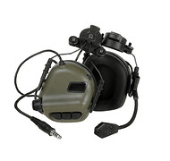 M32H Aktywne ochronniki słuch z mikrofonem na hełm EXF - FG [EARMOR]