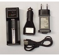 Mactronic - Uniwersalna ładowarka do akumulatorów 18650 230V/12V - USB-C Mactronic - Uniwersalna ładowarka do akumulatorów 18650 230V/12V - USB-C