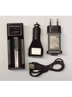 Mactronic - Uniwersalna ładowarka do akumulatorów 18650 230V/12V - USB-C