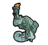MORALPATCHES.COM - Emblemat Chameleon Liberty Lily - Zielony