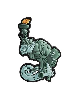 MORALPATCHES.COM - Emblemat Chameleon Liberty Lily - Zielony