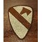 Naszywka 1 Dywizja Kawalerii USA - Beżowy - Bez rzepu