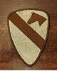 Naszywka 1 Dywizja Kawalerii USA - Beżowy - Bez rzepu