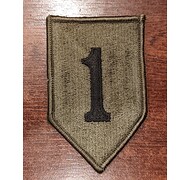 Naszywka - 1 Dywizja Piechoty USA - Zielona - Bez rzepu
