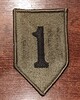 Naszywka - 1 Dywizja Piechoty USA - Zielona - Bez rzepu
