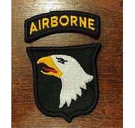 Naszywka - 101 Dywizja Powietrznodesantowa USA + Napis (AIRBORNE) - Kolor
