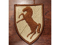 Naszywka - 11 Pułk Kawalerii Pancernej USA - Beżowy - Bez rzepu