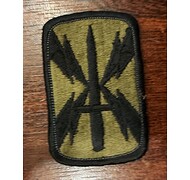 Naszywka 1101-ej Brygady Łączności U.S. Army - Zielona - Bez rzepu